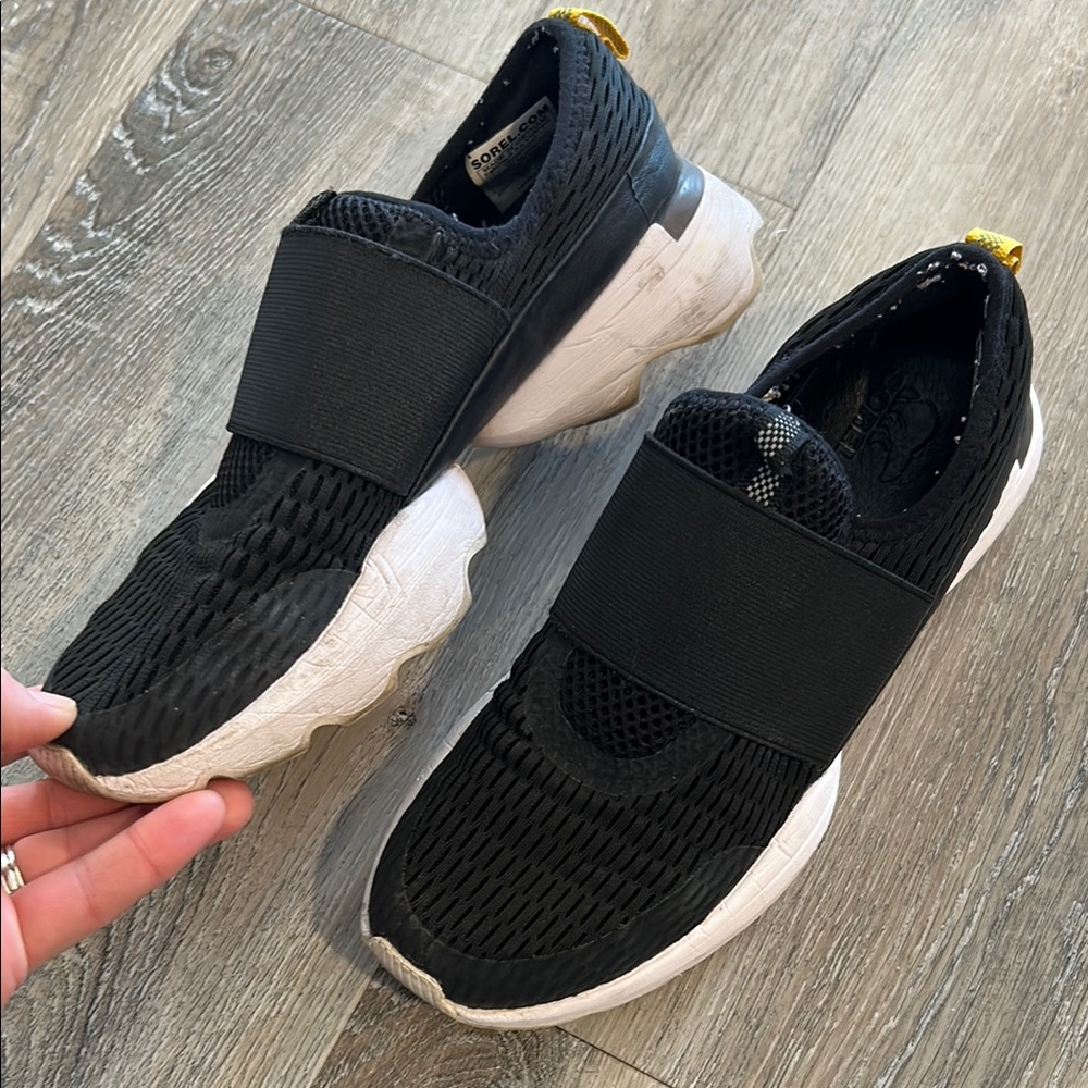 Black Slip-On Sneakers